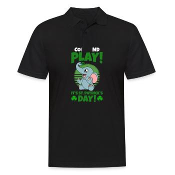 Mignons trèfles d’éléphants Fête de la Saint-Patrick - Polo Homme - noir - Devant - Kai (181cm)