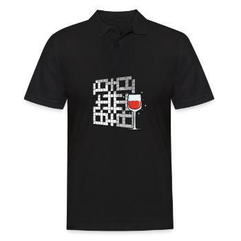 Solve crossword puzzles - Men's Polo Shirt - black - Front - Kai (181cm)