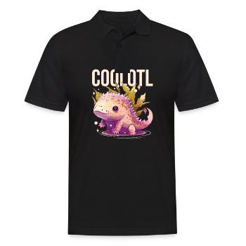 Coolotl Axolotl Lover Amphibian Mexican Walking Fi - Polo Homme - noir - Devant - Kai (181cm)