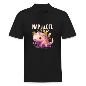 Nap Alotl Axolotl Lover Amphibian Mexicain Marche - Polo Homme - noir - Devant - Kai (181cm)
