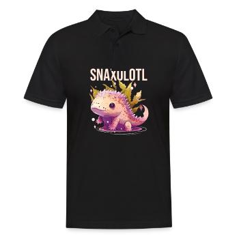 Snaxolotl Axolotl Underwater Animal Mexican Walkin - Männer Poloshirt - Schwarz - Vorne - Kai (181cm)