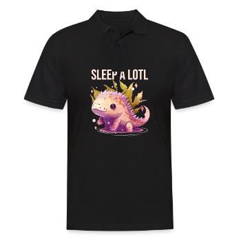 Sleep A Lotl Axolotl Lover Amphibian Mexican Walki - Men's Polo Shirt - black - Front - Kai (181cm)