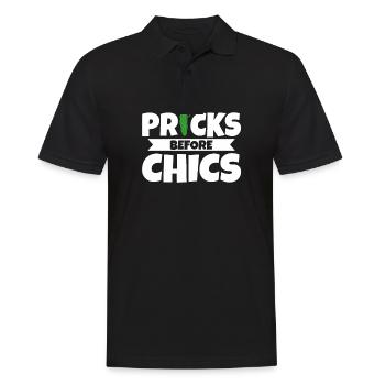 Les piqûres de cactus avant les chics - Polo Homme - noir - Devant - Kai (181cm)