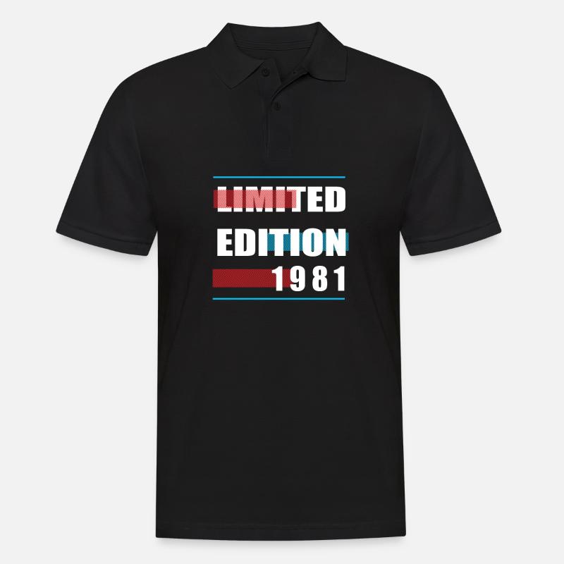 Limited Edition 1981 - Männer Poloshirt - Schwarz