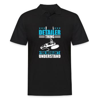 Auto aufbereiter ding das du nicht verstehst - Männer Poloshirt - Schwarz - Vorne - Kai (181cm)