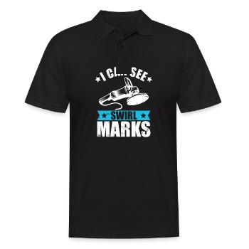 Auto aufbereiter sehe wisch spuren - Männer Poloshirt - Schwarz - Vorne - Kai (181cm)