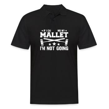 If I Can't Bring My Mallet I'm Not Going Croquet - Männer Poloshirt - Schwarz - Vorne - Kai (181cm)