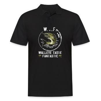 Zander Schmeckt Fantastisch - Zanderjäger - Männer Poloshirt - Schwarz - Vorne - Kai (181cm)