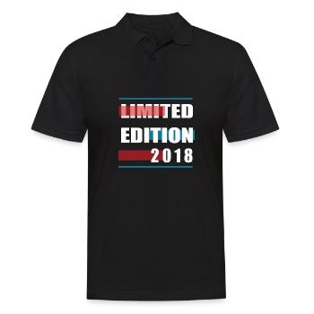 Limited Edition 2018 - Männer Poloshirt - Schwarz - Vorne - Kai (181cm)