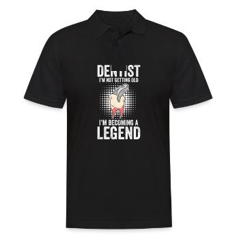 Dentist I'm Not Getting Old I'm Becoming A Legend - Men's Polo Shirt - black - Front - Kai (181cm)