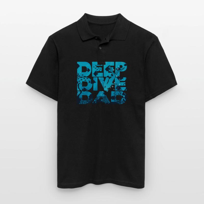 Freedive Deep Dive DeepDive dad Men's Polo Shirt