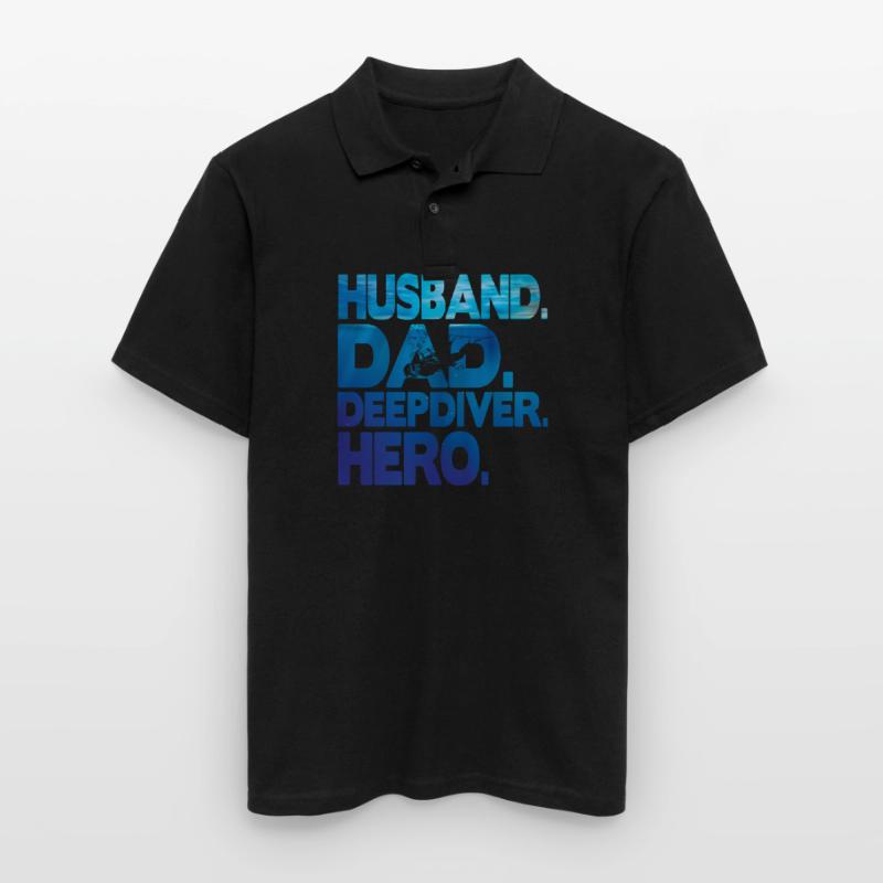 Freedive Deep Dive DeepDive dad Men's Polo Shirt