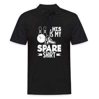 This Is My Spare Shirt Bowling Alley - Männer Poloshirt - Schwarz - Vorne - Kai (181cm)