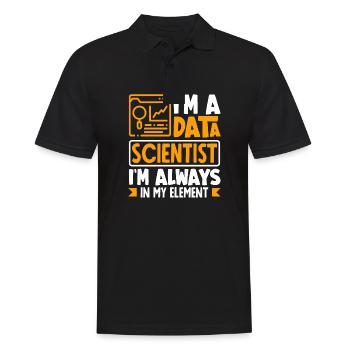 I'm Data Scientist I'm Always In My Element - Männer Poloshirt - Schwarz - Vorne - Kai (181cm)