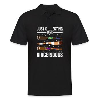 Just Collecting Some Didgeridoos - Men's Polo Shirt - black - Front - Kai (181cm)