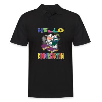 Bonjour Kindergarten Skateboard Cow - Polo Homme - noir - Devant - Kai (181cm)