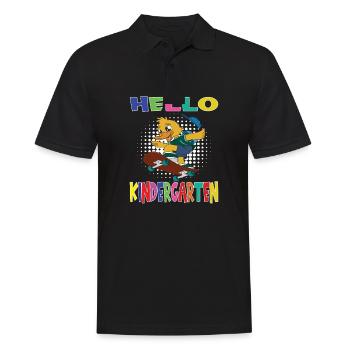 Bonjour Kindergarten Skateboard Duck - Polo Homme - noir - Devant - Kai (181cm)