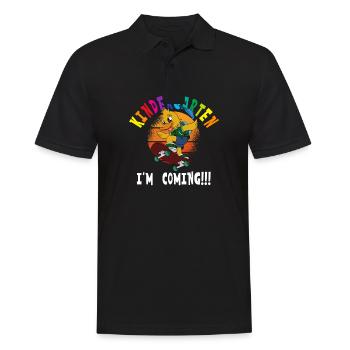 Maternelle I’m Coming Duck Skateboard - Polo Homme - noir - Devant - Kai (181cm)