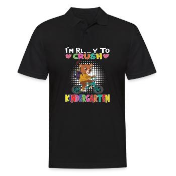 Kindergarten Child Kindergarten Gift - Men's Polo Shirt - black - Front - Kai (181cm)