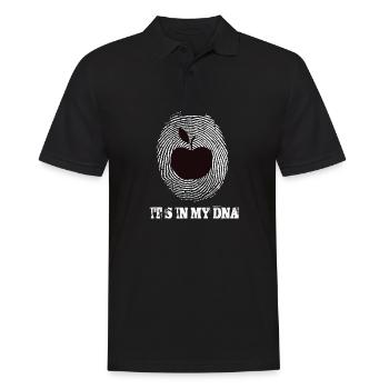 Apple est dans mon ADN - Polo Homme - noir - Devant - Kai (181cm)