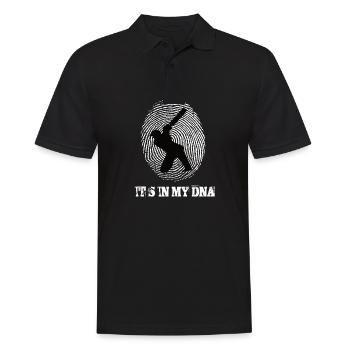 Le cricket est dans mon ADN - Polo Homme - noir - Devant - Kai (181cm)