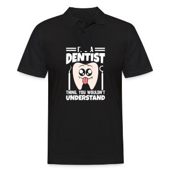 It's A Dentist Thing You Wouldn't Understand - Men's Polo Shirt - black - Front - Kai (181cm)