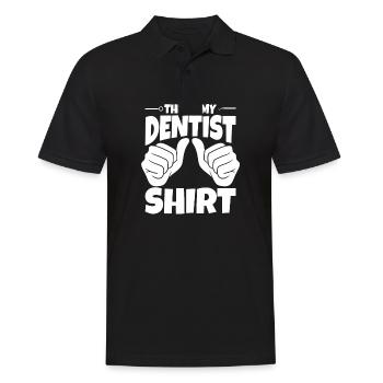 Ceci est ma chemise de dentiste - Polo Homme - noir - Devant - Kai (181cm)