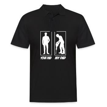 Your Dad My Dad Construction Worker Dad - Men's Polo Shirt - black - Front - Kai (181cm)