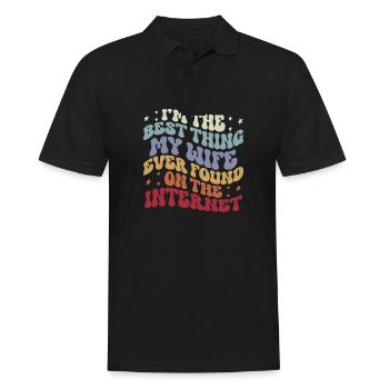 I'm The Best Thing My Wife Ever Found - Männer Poloshirt - Schwarz - Vorne - Kai (181cm)