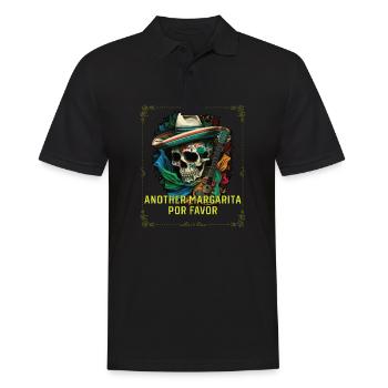 Another Margarita Por Favor Margarita Drinker - Men's Polo Shirt - black - Front - Kai (181cm)
