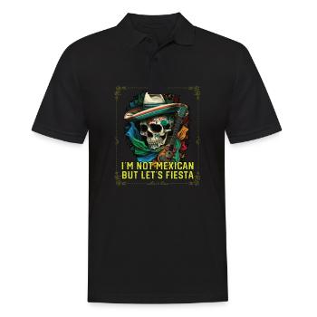 Je ne suis pas mexicain mais laisse Fiesta Mexico Pride - Polo Homme - noir - Devant - Kai (181cm)