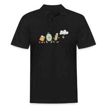 DevOps Engineer Cloud Computing Evolution - Men's Polo Shirt - black - Front - Kai (181cm)