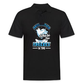 Antarctica where life freezes in time Expedition - Men's Polo Shirt - black - Front - Kai (181cm)
