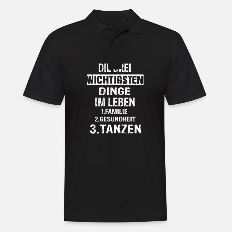 Tanzen - Männer Poloshirt - Schwarz
