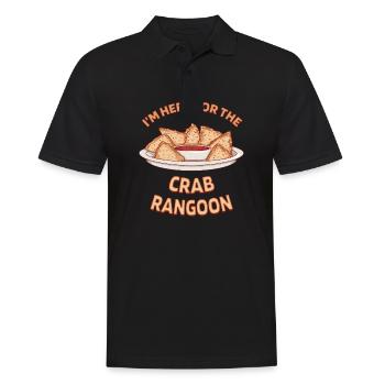 Krabben Rangun Chinesisches Essen Wonton Dumplings Fans - Männer Poloshirt - Schwarz - Vorne - Kai (181cm)