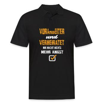 Vorarbeiter Und Verheiratet Mir Macht Nix Mehr Ang - Männer Poloshirt - Schwarz - Vorne - Kai (181cm)