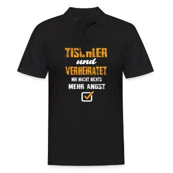 Tischler - Männer Poloshirt - Schwarz - Vorne - Kai (181cm)