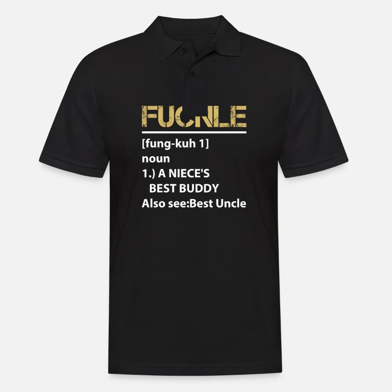 Funcle Definition - Männer Poloshirt - Schwarz