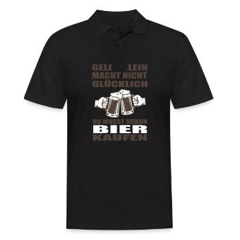 Bier - Männer Poloshirt - Schwarz - Vorne - Kai (181cm)
