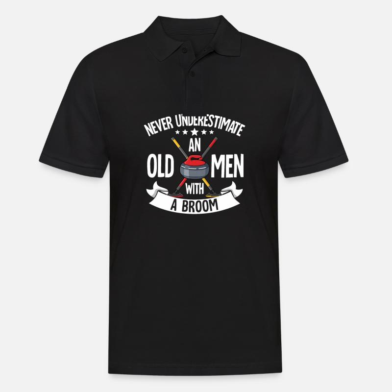 Locken - Männer Poloshirt - Schwarz