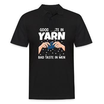 Crochet Bon Goût Dans Fil Mauvais Goût Chez Les Hommes - Polo Homme - noir - Devant - Kai (181cm)