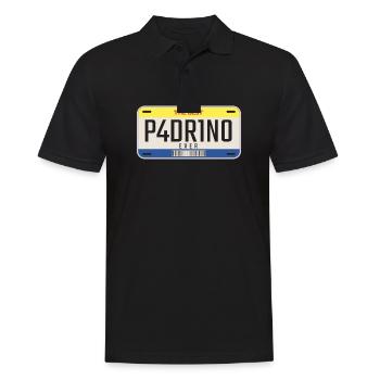 Mexican Godfather Car Plate Best Padrino De Boda - Men's Polo Shirt - black - Front - Kai (181cm)
