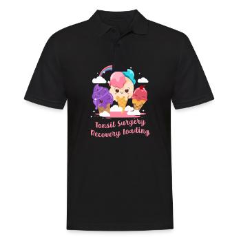 Chirurgie des amygdales Récupération Chargement Amygdalectomie Obtenir - Polo Homme - noir - Devant - Kai (181cm)