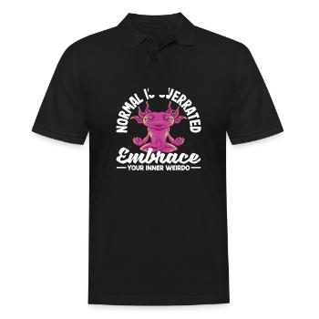 Normal is overrated. Embrace your inner weirdo - Men's Polo Shirt - black - Front - Kai (181cm)