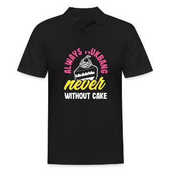 Mukbang et gâteau - Polo Homme - noir - Devant - Kai (181cm)