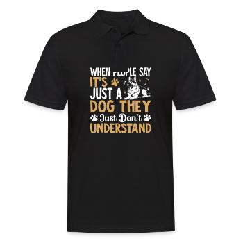Sheepdog - Men's Polo Shirt - black - Front - Kai (181cm)