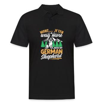 Sheepdog - Men's Polo Shirt - black - Front - Kai (181cm)