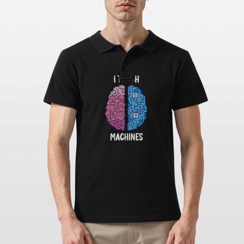 Machine Learning Teacher Big Data Science Analyst Men's Polo Shirt