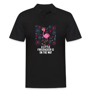 4th Of July Little Firecracker On The Way US Flag - Männer Poloshirt - Schwarz - Vorne - Kai (181cm)