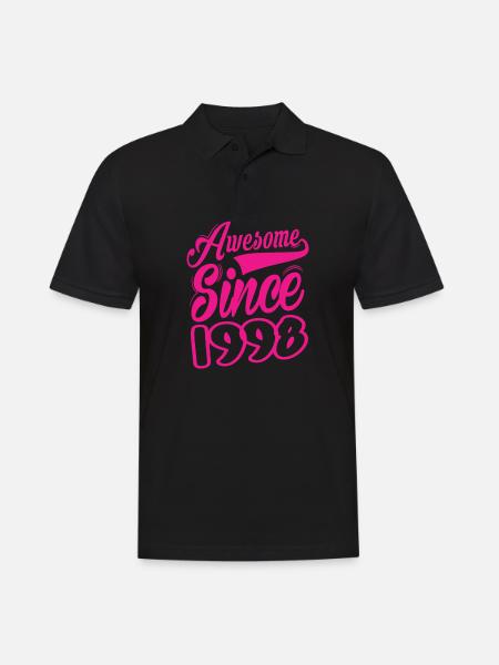 Awesome Since 1998 - Men's Polo Shirt - black